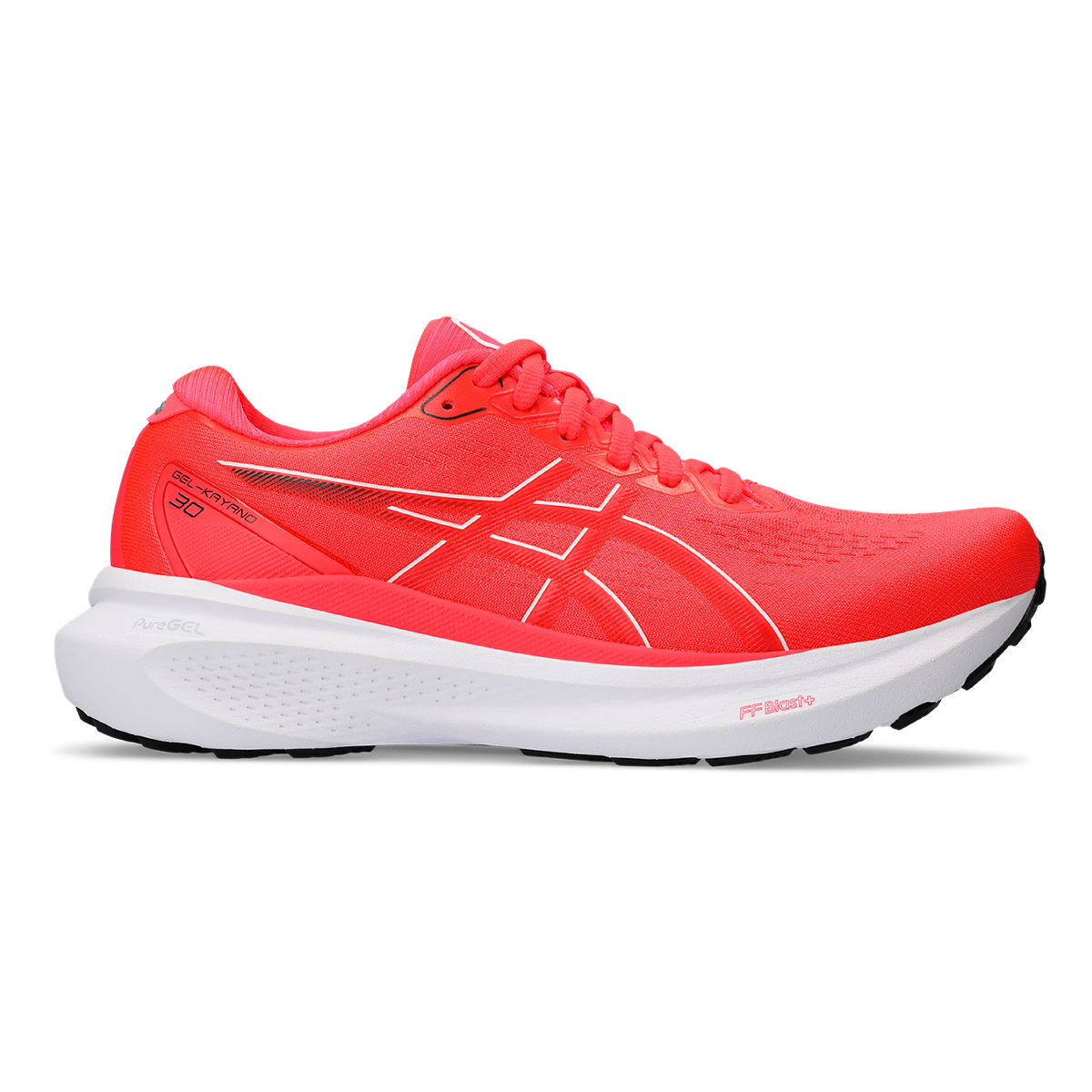 Asics Gel Kayano 30 — Diva Pink - Electric Red — Size B — Width 10 — Front View