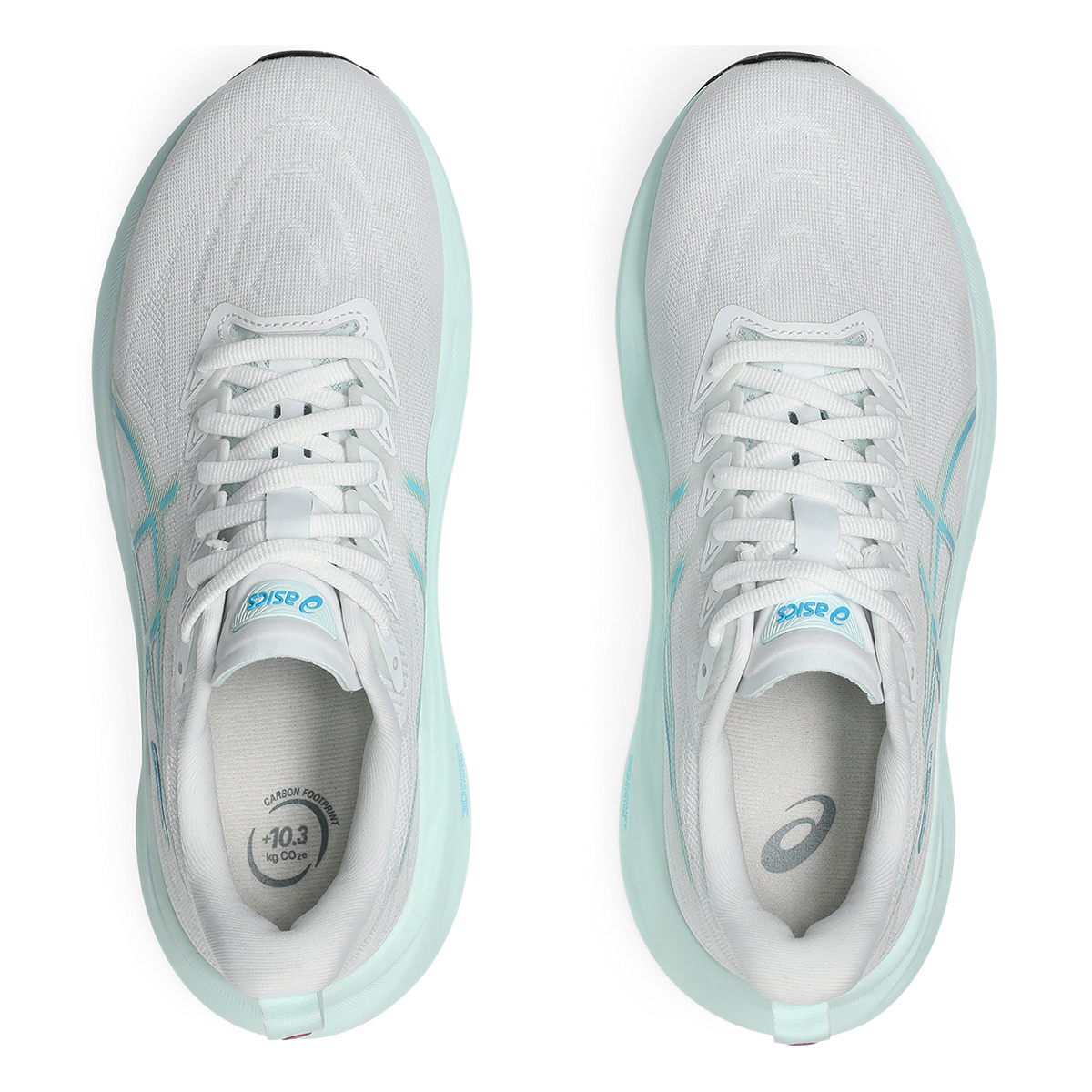 Asics GT 2000 13 — White - Soothing Sea — Size B — Width 6 — Back View