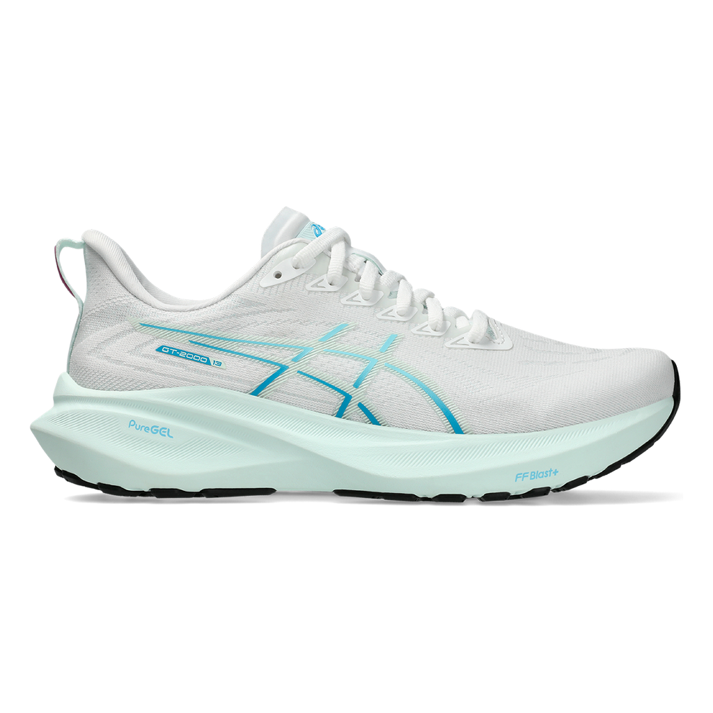 Asics GT 2000 13 — White - Soothing Sea — Size B — Width 6 — Front View