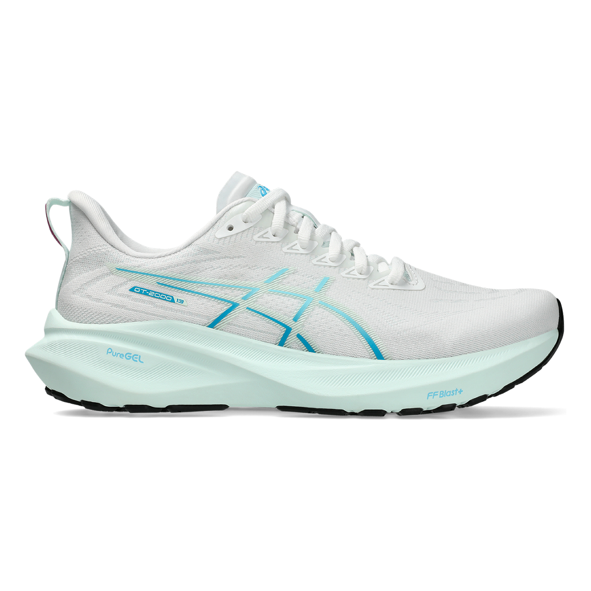 Asics GT 2000 13 — White - Soothing Sea — Size B — Width 6 — Front View