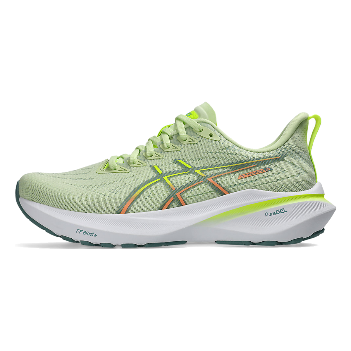 Asics GT 2000 13 — Cool Matcha - Celadon — Size D — Width 8 — Side View