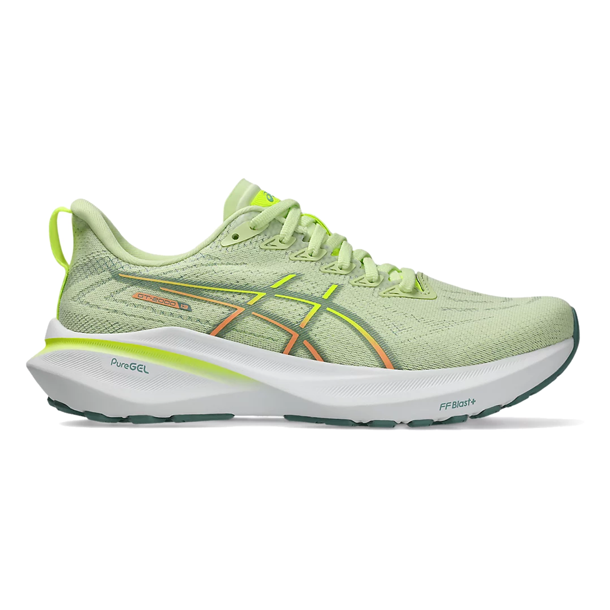 Asics GT 2000 13 — Cool Matcha - Celadon — Size D — Width 8 — Front View