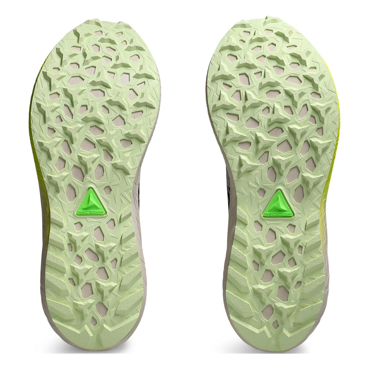 Asics Fuji Lite 5 — Black - Oatmeal — Size B — Width 7 — Top View