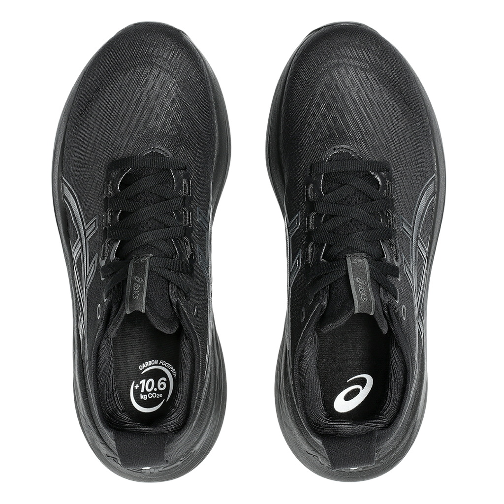 Asics Gel Nimbus 27 Black - Graphite Grey — Black - Graphite Grey — Size B — Width 5 — Back View