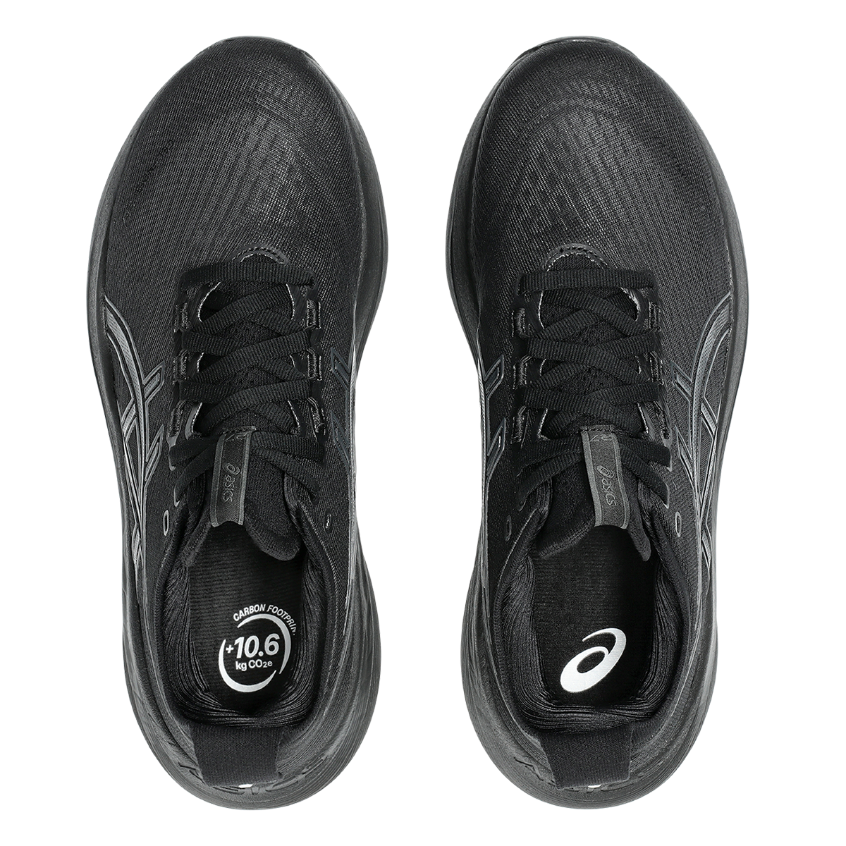 Asics Gel Nimbus 27 Black - Graphite Grey — Black - Graphite Grey — Size D — Width 6 — Back View