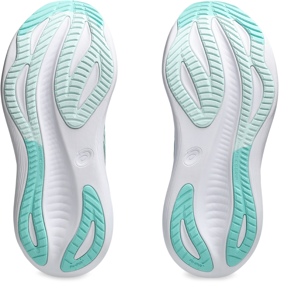 Asics Gel Nimbus 27 Piedmont Grey - Illuminate Mint — Piedmont Grey - Illuminate Mint — Size B — Width 5 — Top View