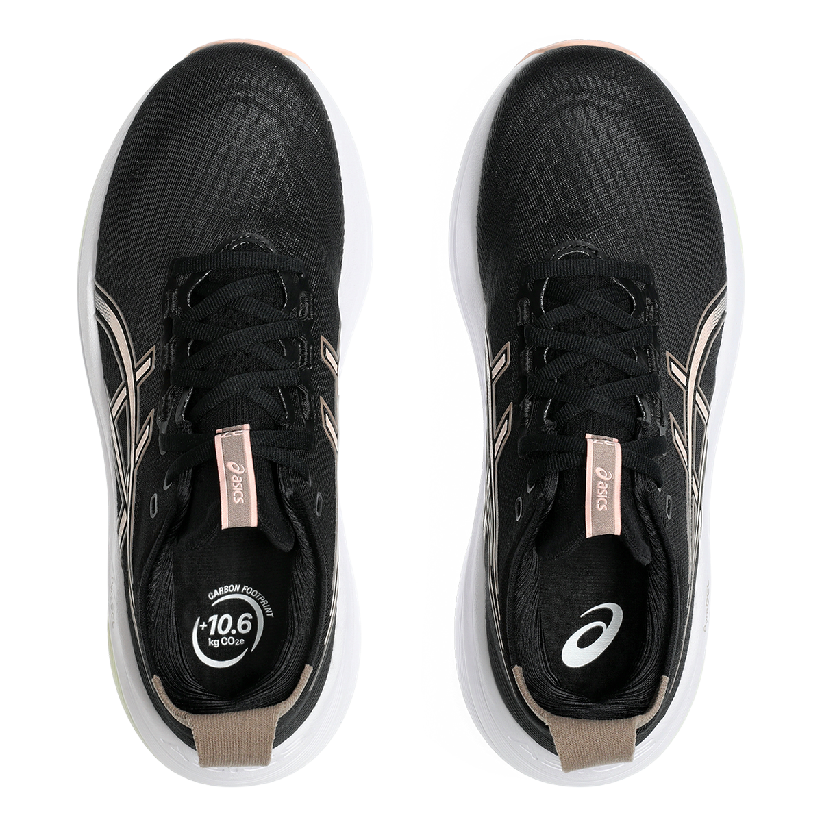Asics Gel Nimbus 27 Black - Breeze — Black - Breeze — Size B — Width 5 — Back View