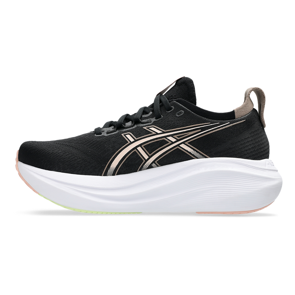 Asics Gel Nimbus 27 Black - Breeze — Black - Breeze — Size B — Width 5 — Side View