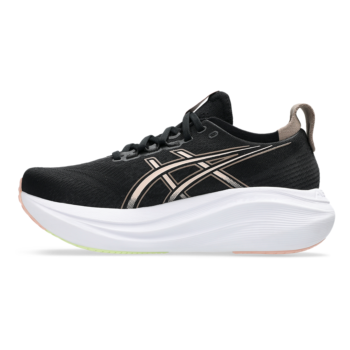 Asics Gel Nimbus 27 Black - Breeze — Black - Breeze — Size B — Width 5 — Side View