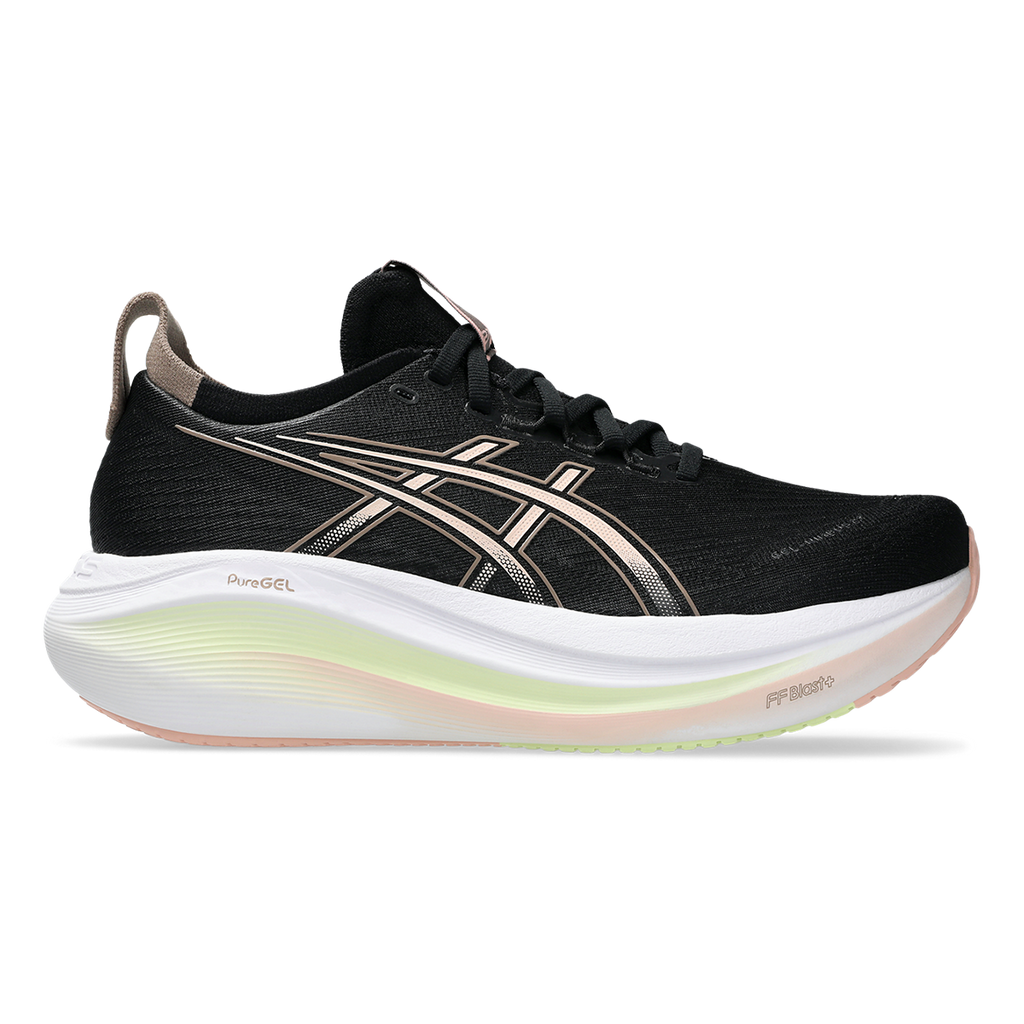 Asics Gel Nimbus 27 Black - Breeze — Black - Breeze — Size B — Width 5 — Front View