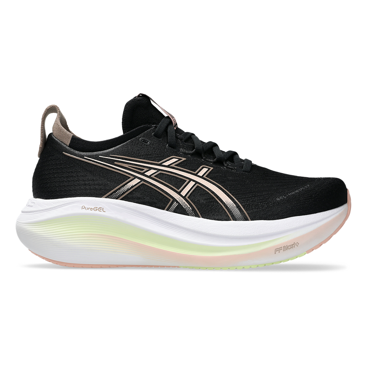 Asics Gel Nimbus 27 Black - Breeze — Black - Breeze — Size B — Width 5 — Front View