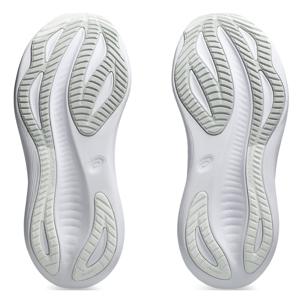 Asics Gel Nimbus 27 White - Glacier Grey — White - Glacier Grey — Size D — Width 6 — Top View