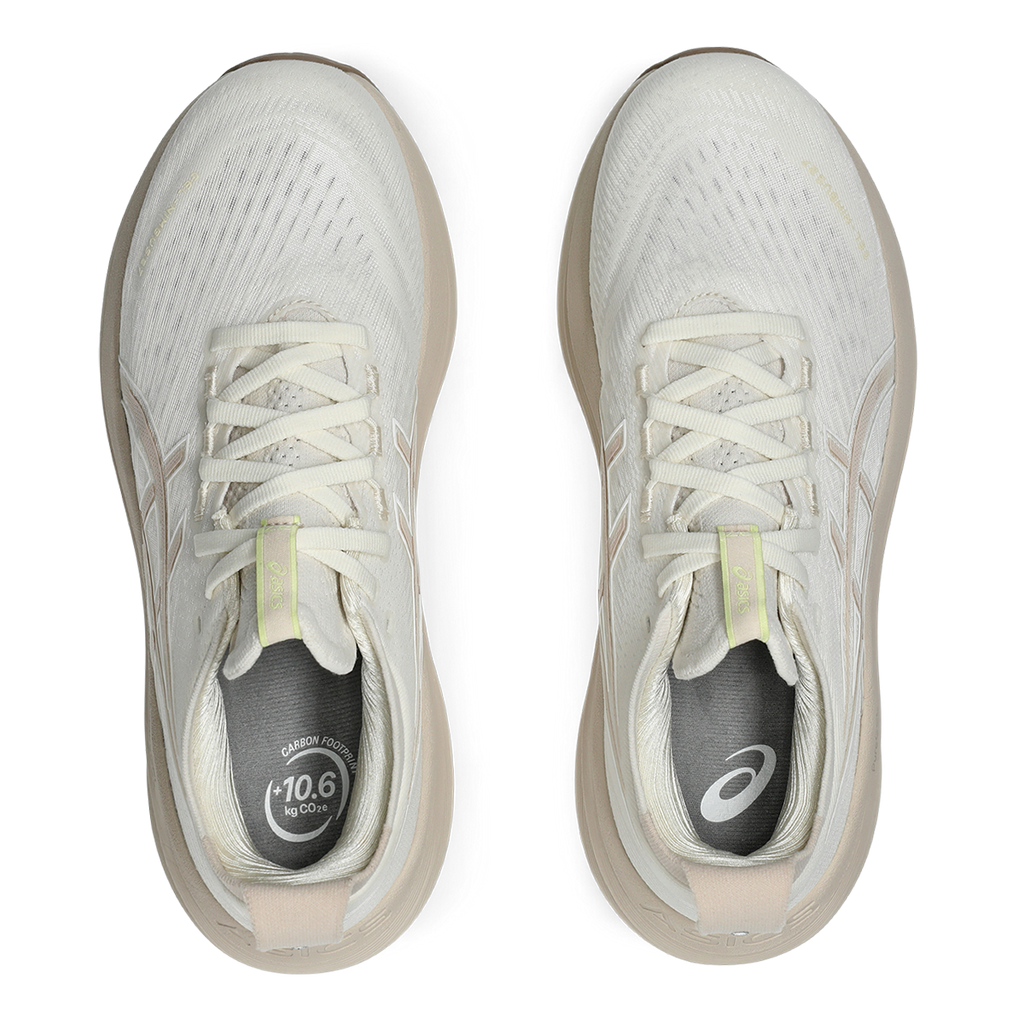 Asics Gel Nimbus 27 Cream - Mineral Beige — Cream - Mineral Beige — Size B — Width 5 — Back View
