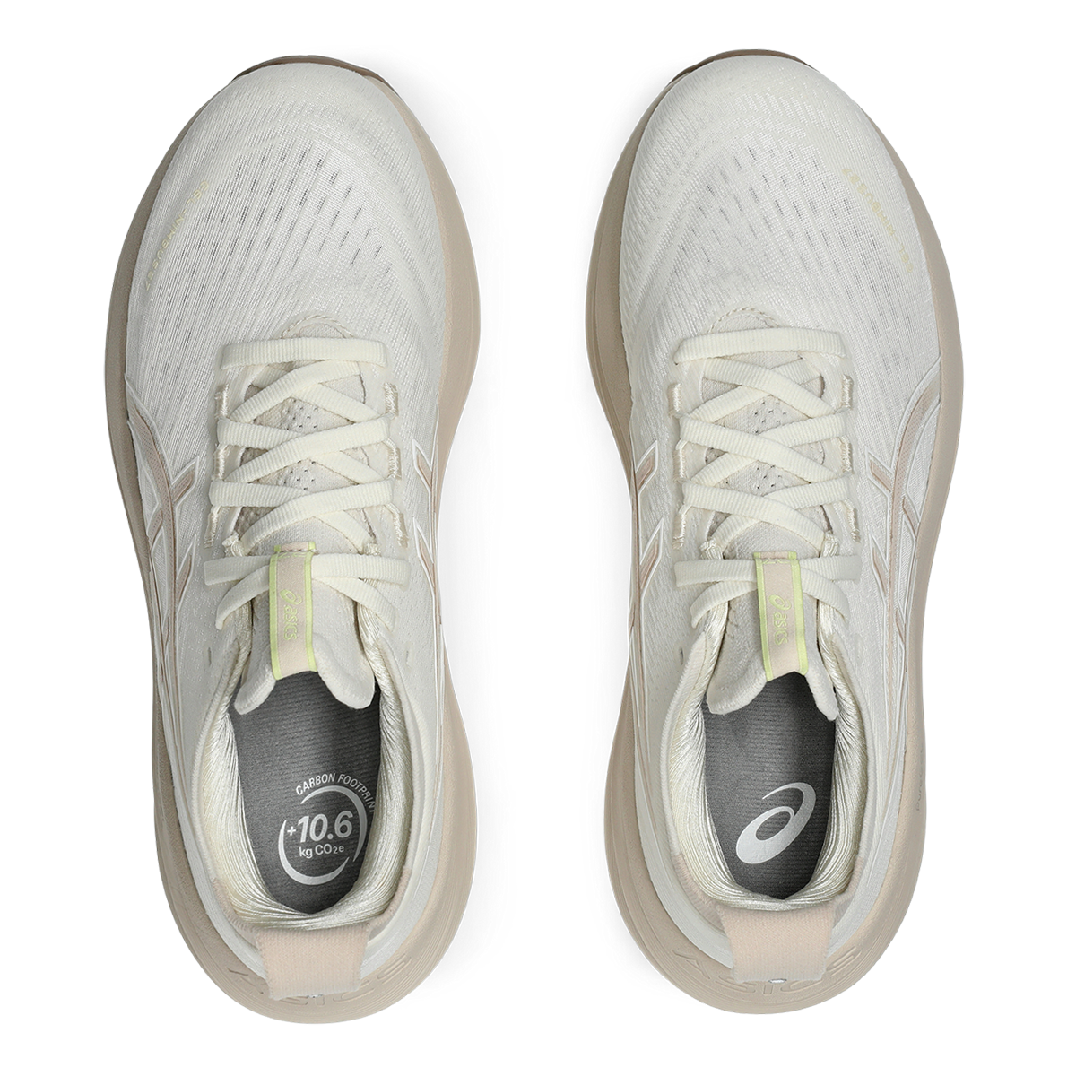 Asics Gel Nimbus 27 Cream - Mineral Beige — Cream - Mineral Beige — Size B — Width 5 — Back View