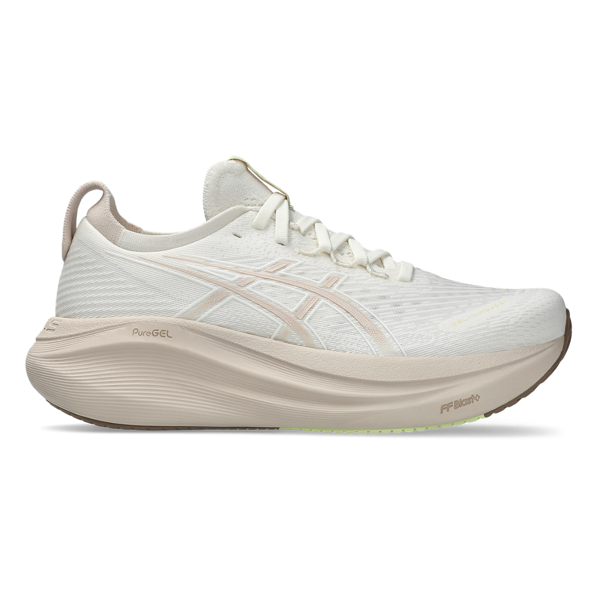 Asics Gel Nimbus 27 Cream - Mineral Beige — Cream - Mineral Beige — Size B — Width 5 — Front View