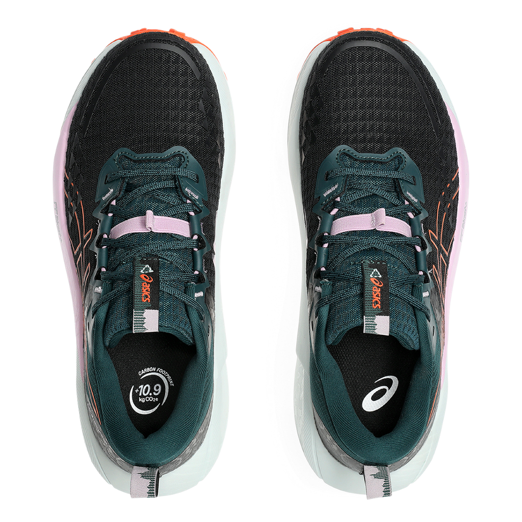 Asics Gel Trabuco 13 — Black - Nova Orange — Size B — Width 8.5 — Back View
