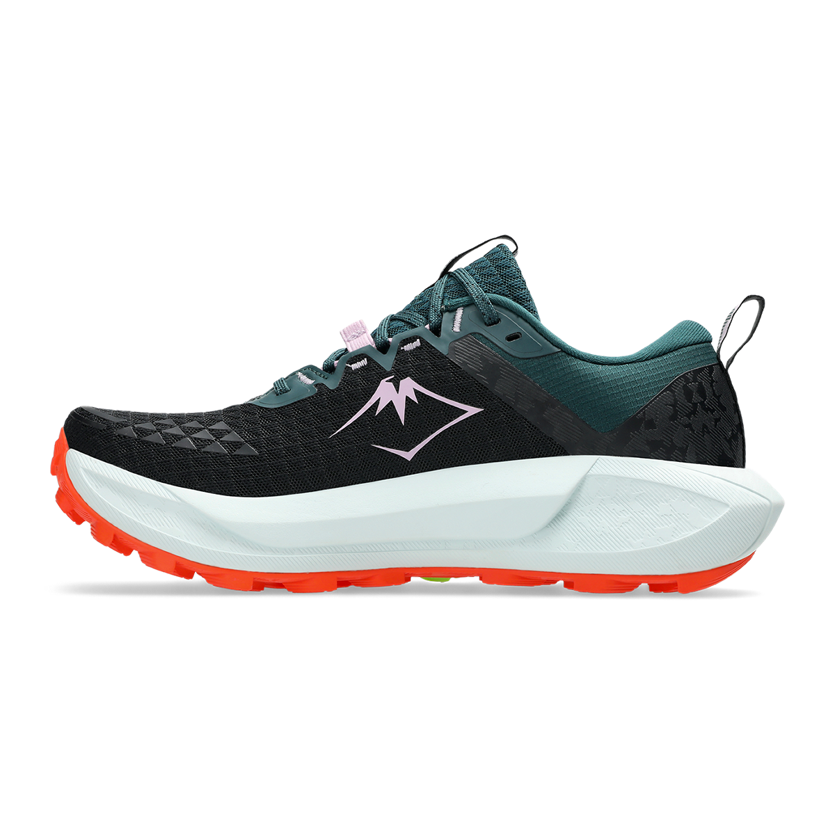 Asics Gel Trabuco 13 — Black - Nova Orange — Size B — Width 8.5 — Side View