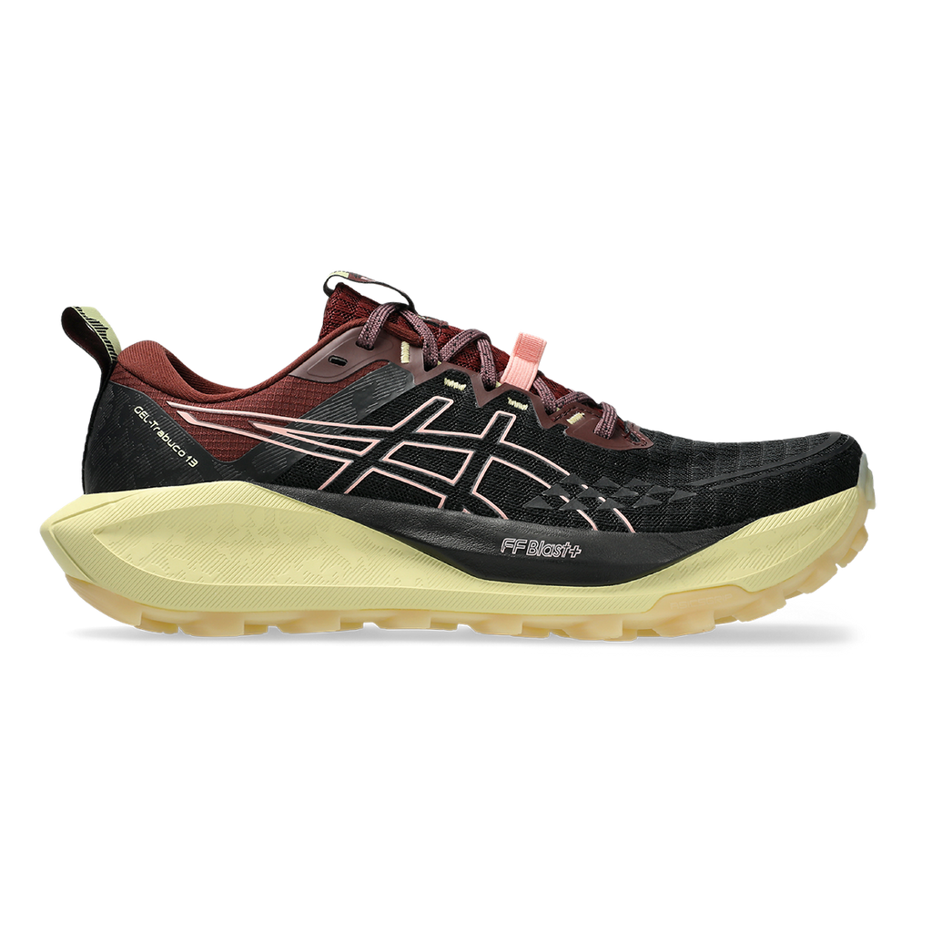 Asics Gel Trabuco 13 — Black - Nova Orange — Size B — Width 8.5 — Detail View