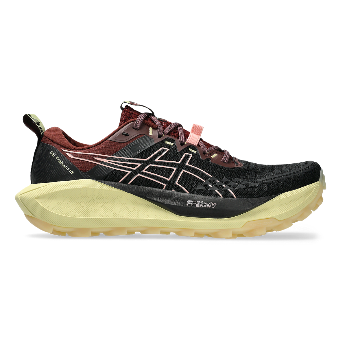 Asics Gel Trabuco 13 — Black - Nova Orange — Size B — Width 8.5 — Detail View