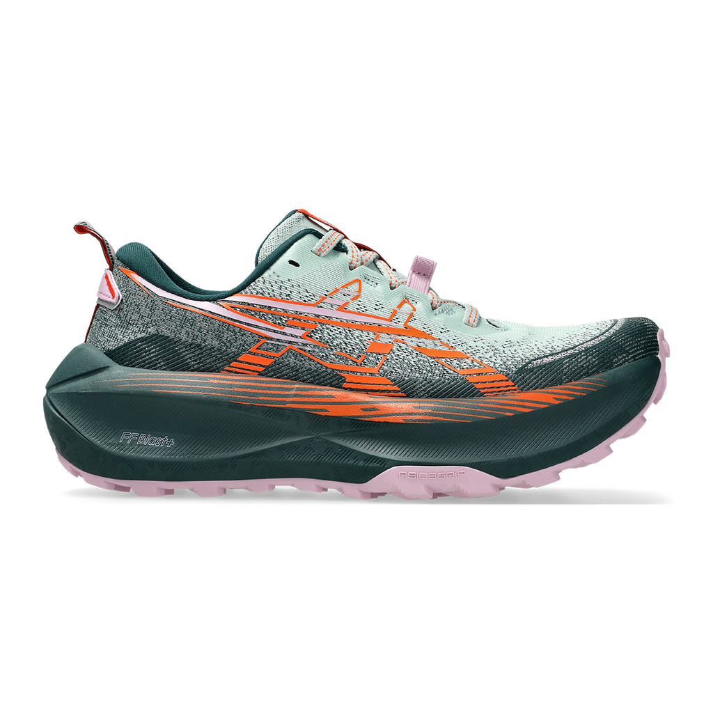 Asics Trabuco Max 4 — Cream - Dusty Steppe — Size B — Width 8.5 — Detail View