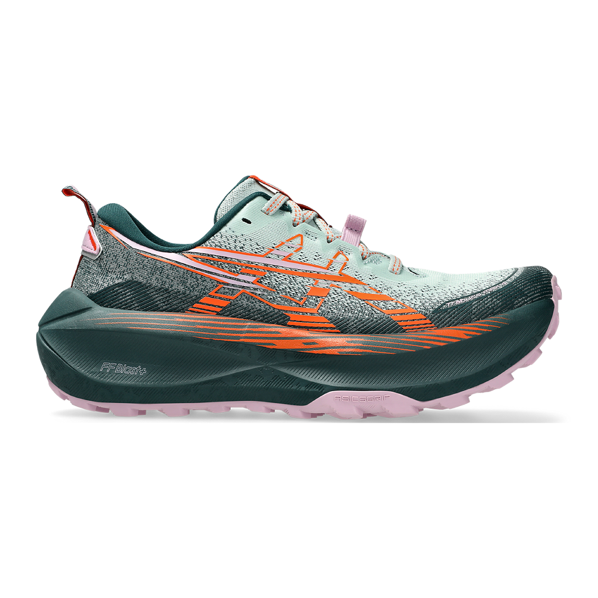 Asics Trabuco Max 4 — Cream - Dusty Steppe — Size B — Width 8.5 — Detail View