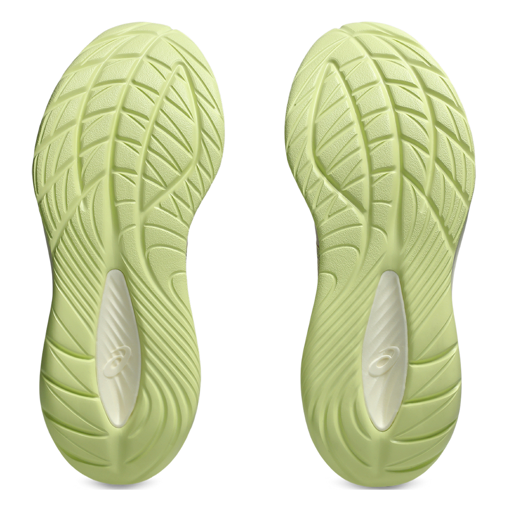 Asics Gel Cumulus 27 — Mineral Beige - Huddle Yellow — Size B — Width 5 — Top View