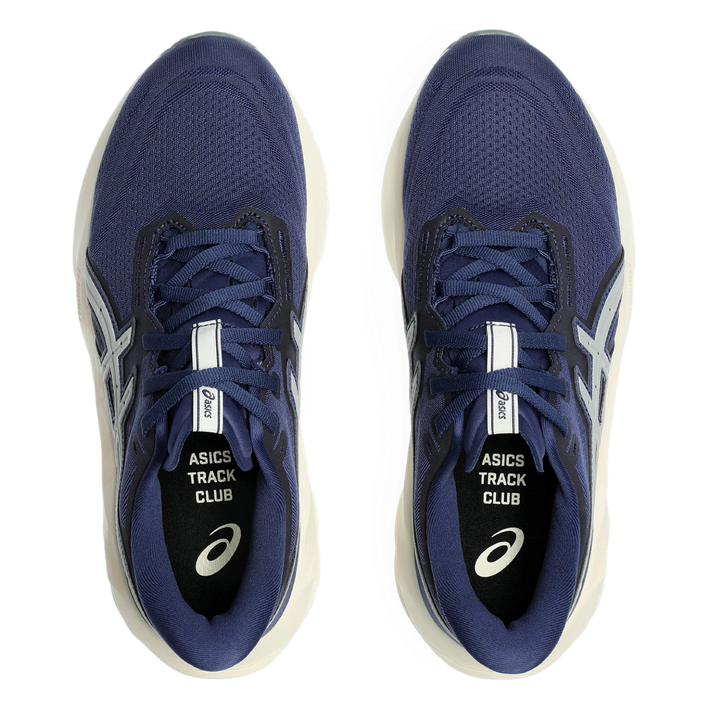 Asics Novablast 5 ATC — Indigo Blue - Seal Grey — Size B — Width 10 — Back View