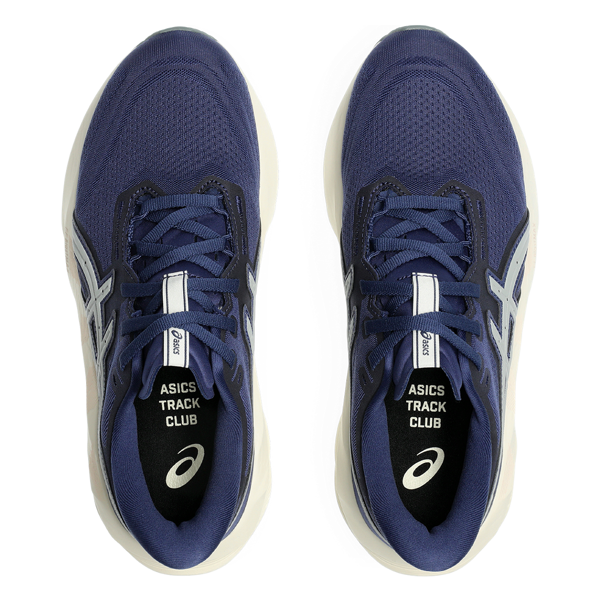 Asics Novablast 5 ATC — Indigo Blue - Seal Grey — Size B — Width 10 — Back View
