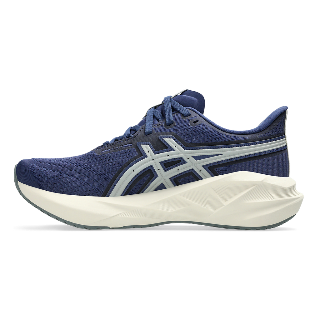 Asics Novablast 5 ATC — Indigo Blue - Seal Grey — Size B — Width 10 — Side View