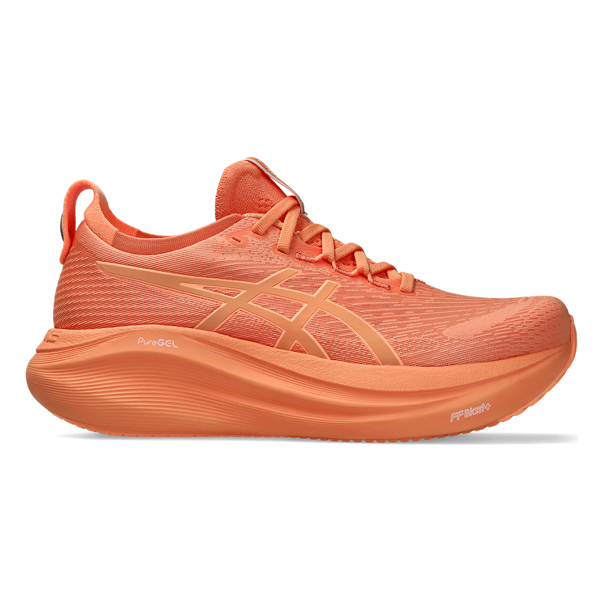 Asics Gel Nimbus 27 Lite-Show — Lite-Show - Mojave — Size B — Width 10 — Front View