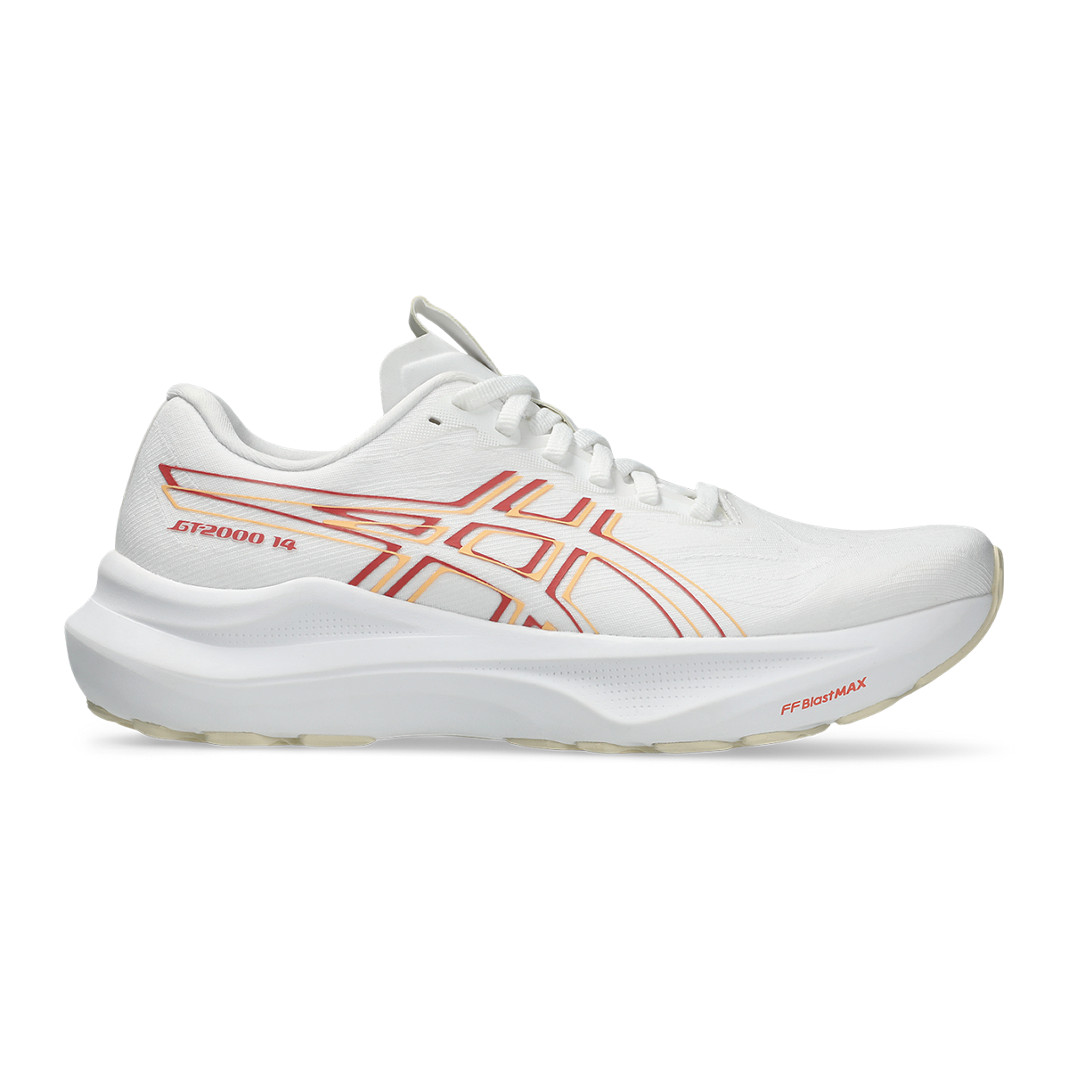 Asics GT 2000 14 — Black - White — Size 2A — Width 10 — Front View