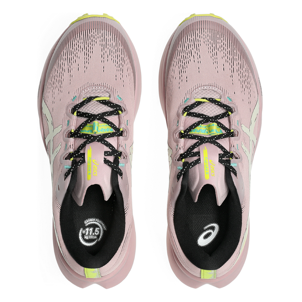 Asics Fuji Lite 6 — Morganite - Light Dust — Size B — Width 8 — Back View