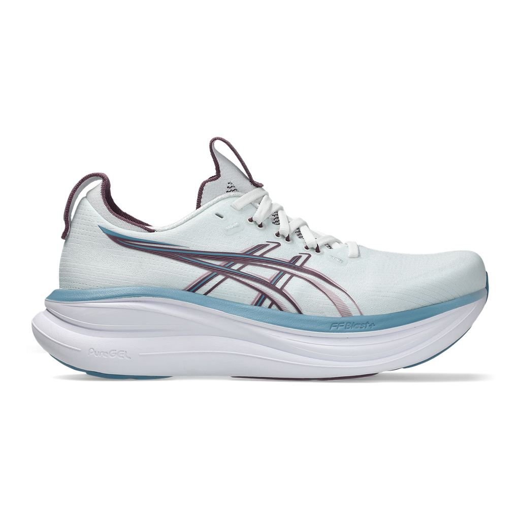 Asics Gel Nimbus 28 — Sky - Digital Sakura — Size B — Width 5 — Detail View