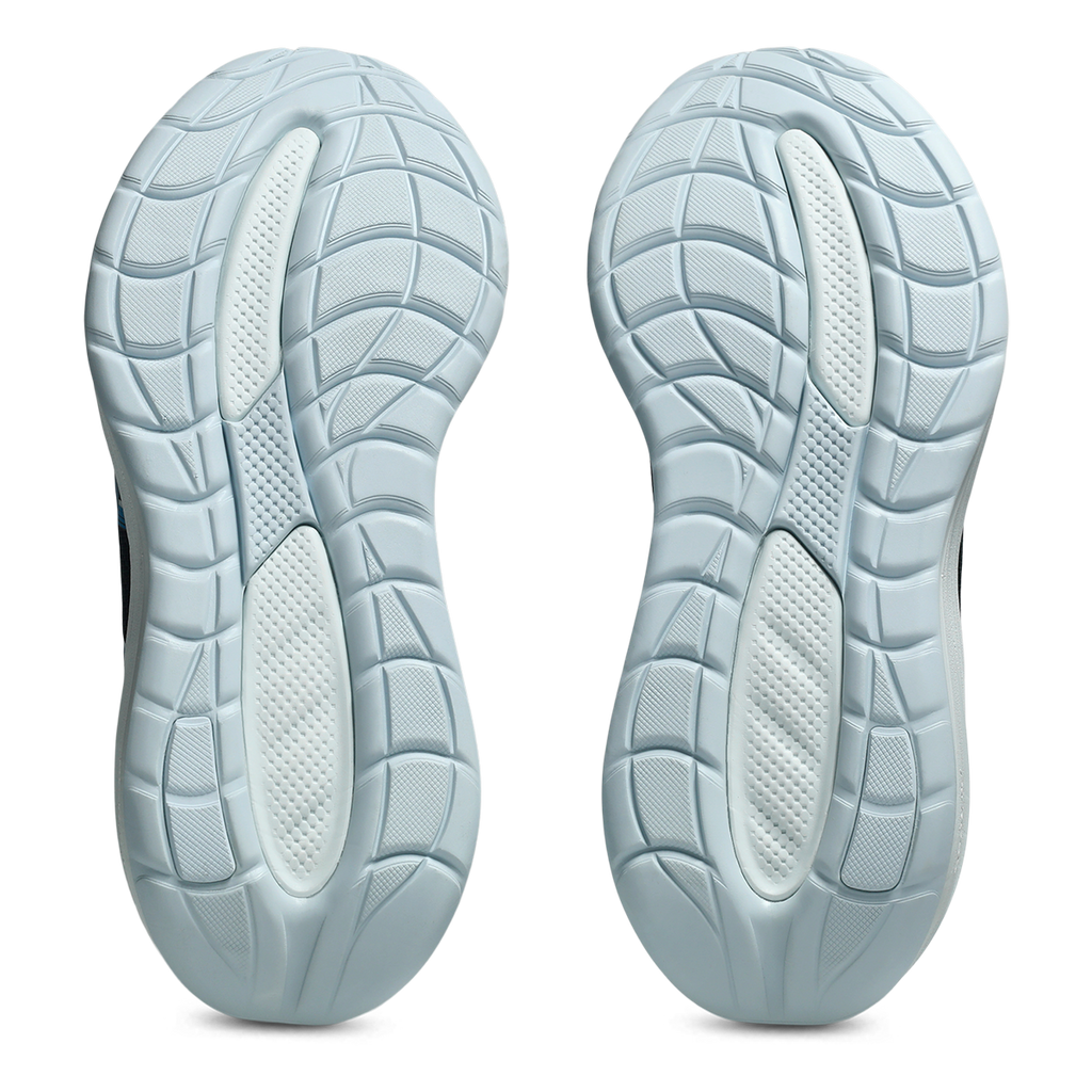 Asics Gel Cumulus 28 — Black - Aegean Blue — Size B — Width 5 — Top View