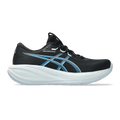 Asics Gel Cumulus 28 — Black - Aegean Blue — Size B — Width 5 — Front View