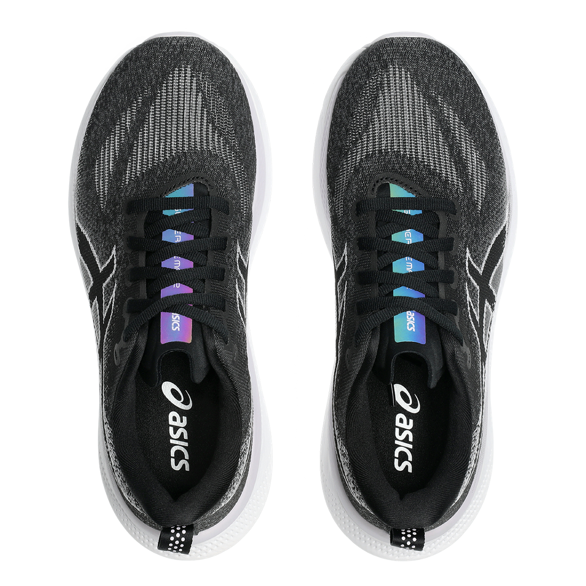 Asics Glideride Max 2 — Black - Lilac Hint — Size D — Width 8 — Back View