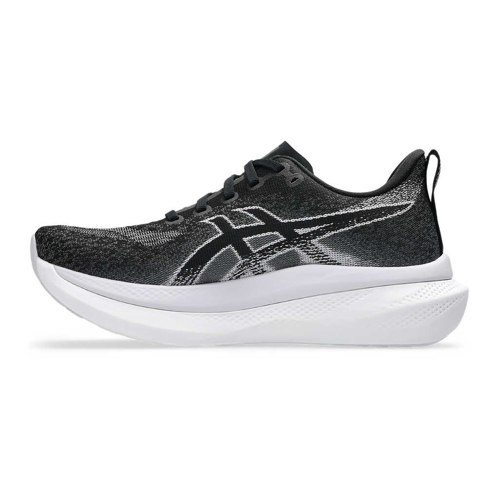 Asics Glideride Max 2 — Black - Lilac Hint — Size D — Width 8 — Side View