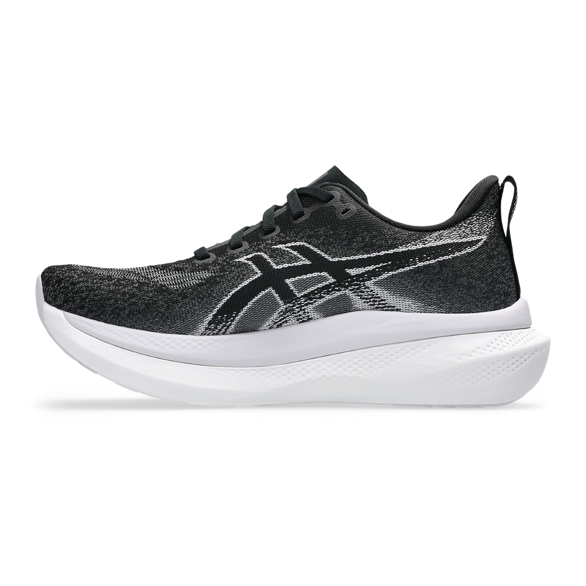 Asics Glideride Max 2 — Black - Lilac Hint — Size D — Width 8 — Side View