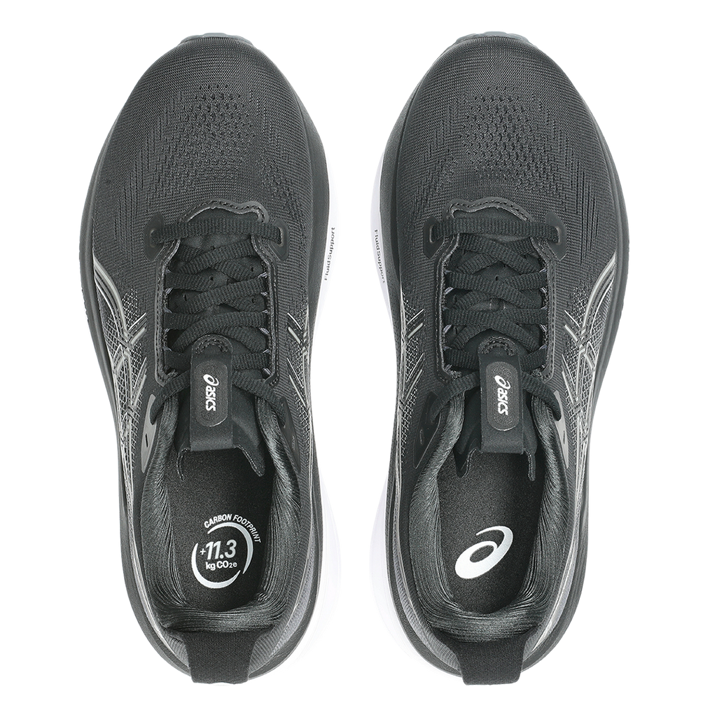 Asics Gel Kayano 33 — Black - Black — Size B — Width 10 — Back View