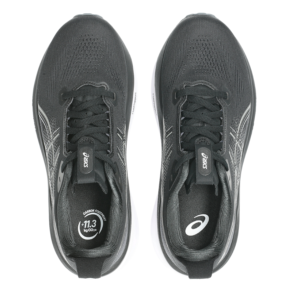 Asics Gel Kayano 33 — Black - Black — Size B — Width 10 — Back View