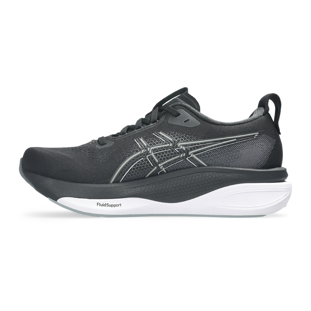 Asics Gel Kayano 33 — Black - Black — Size B — Width 10 — Side View