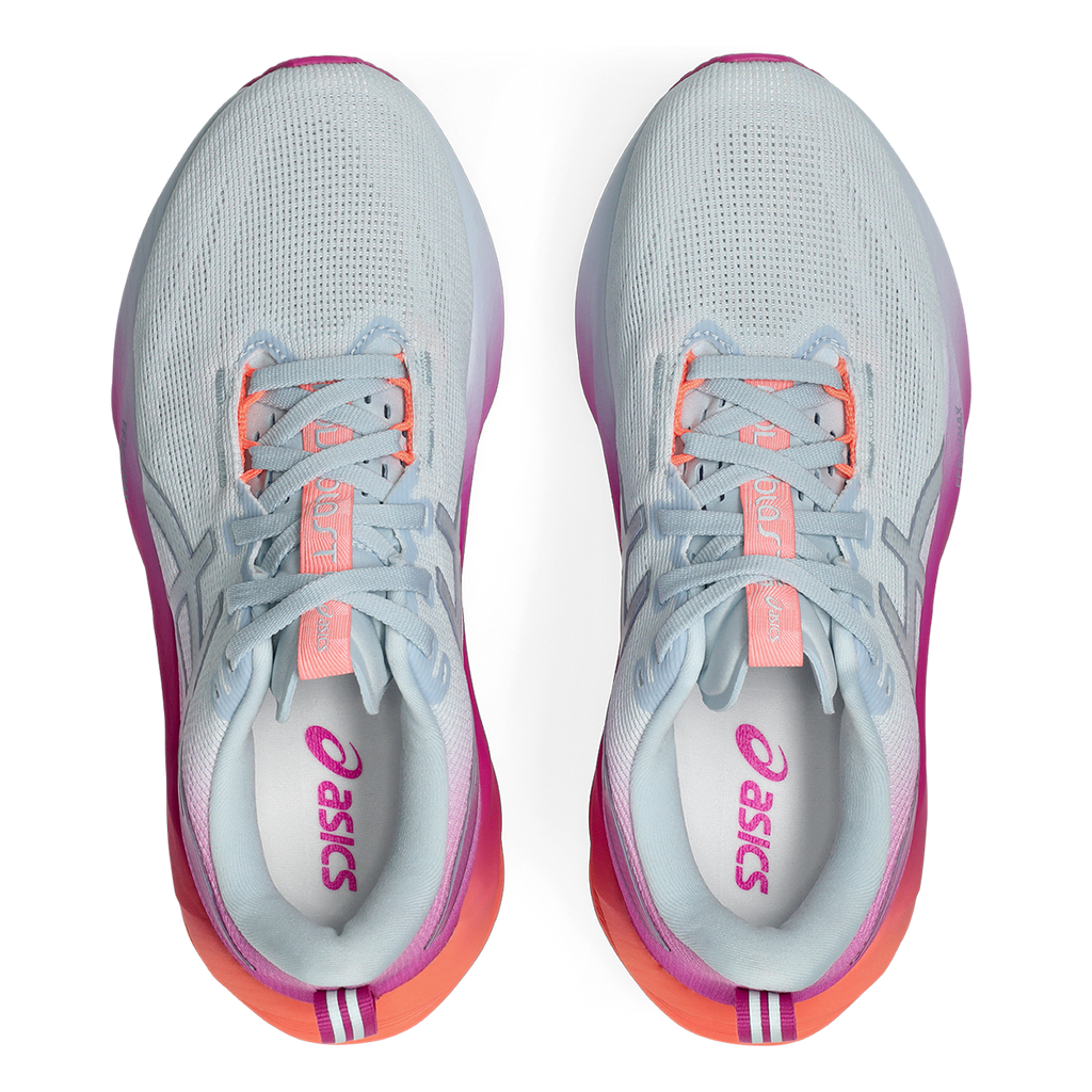Asics Novablast 5 — Sky - Digital Sakura — Size B — Width 5 — Back View