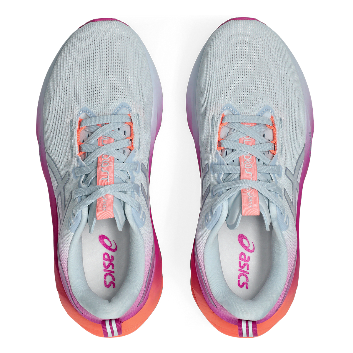 Asics Novablast 5 — Sky - Digital Sakura — Size B — Width 5 — Back View