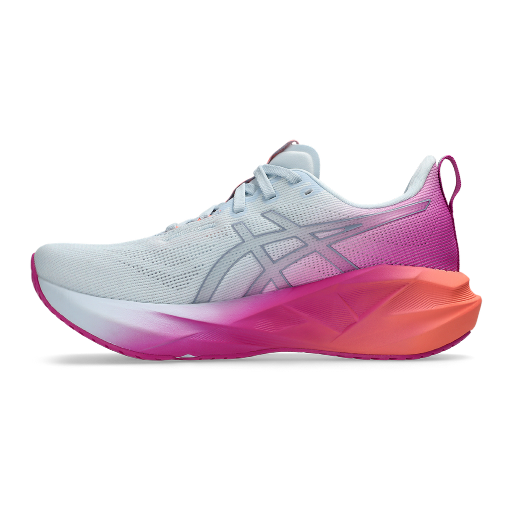 Asics Novablast 5 — Sky - Digital Sakura — Size B — Width 5 — Side View