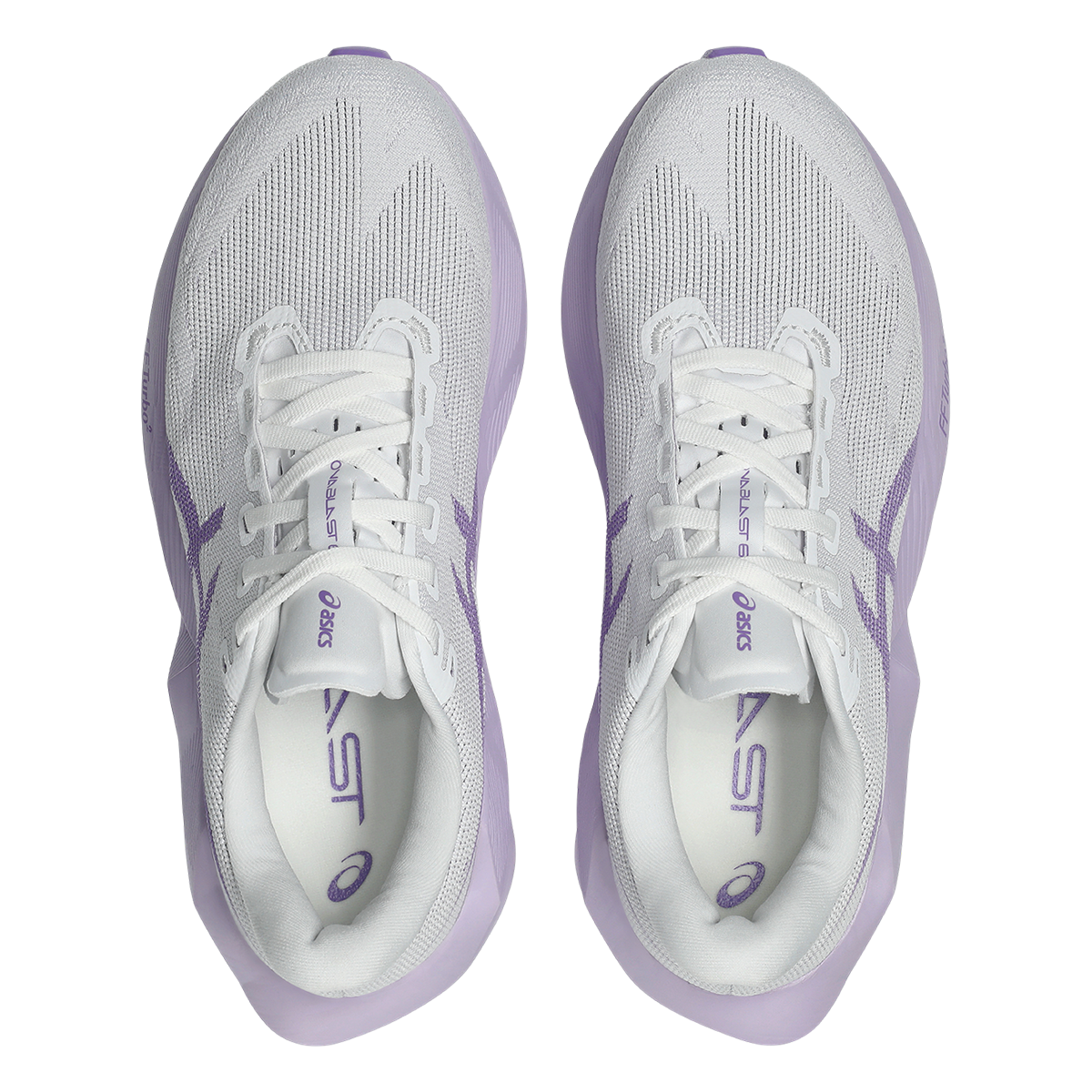 Asics Novablast 6 — White - Murasaki — Size D — Width 5.5 — Alternate View 43