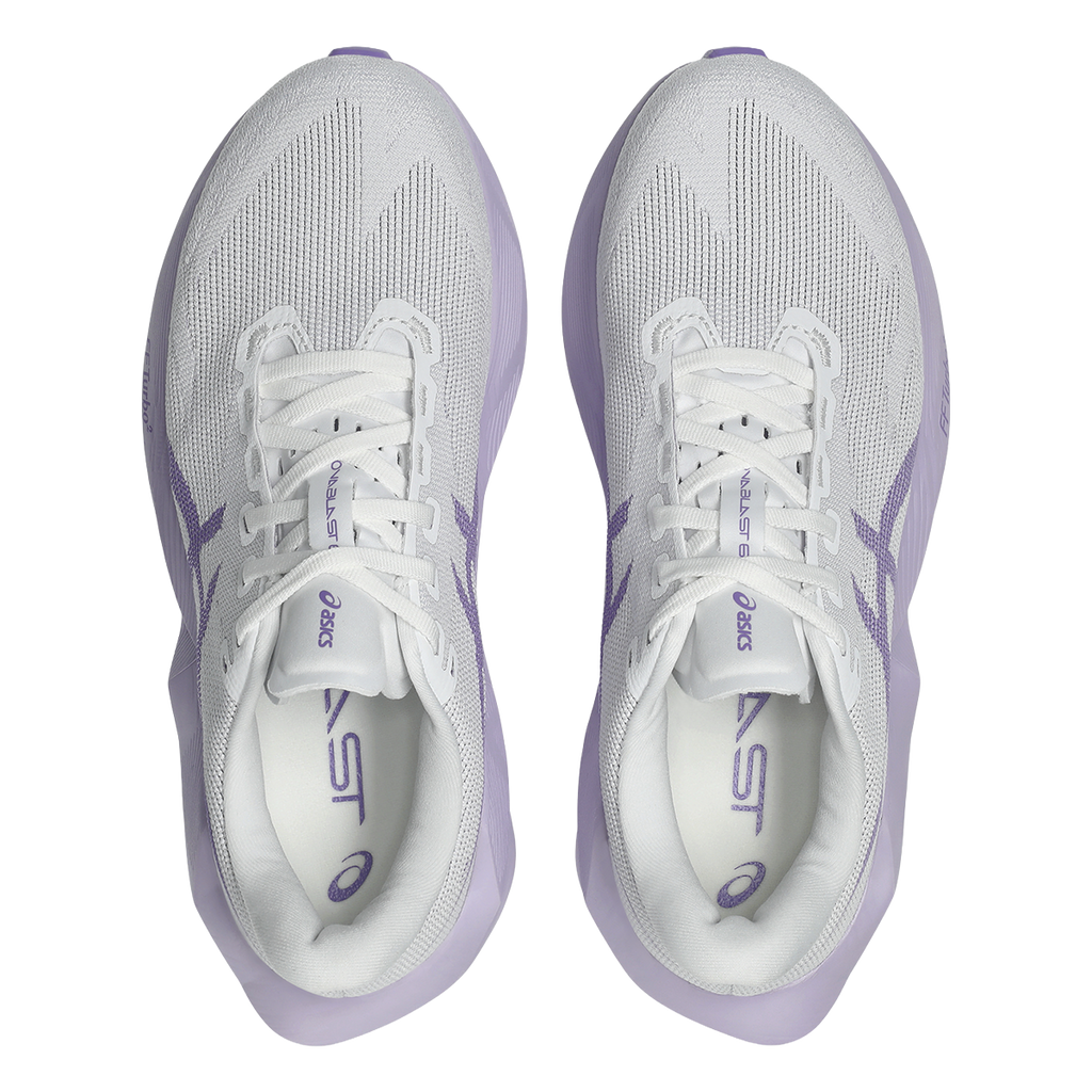Asics Novablast 6 — White - Murasaki — Size D — Width 5.5 — Alternate View 51