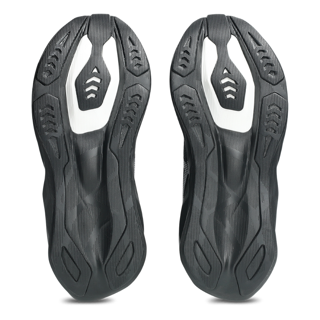 Asics Novablast 6 — White - Murasaki — Size D — Width 5.5 — Top View
