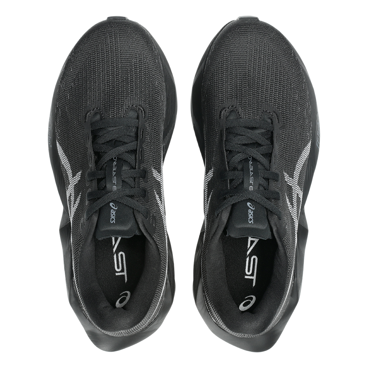 Asics Novablast 6 — White - Murasaki — Size D — Width 5.5 — Back View