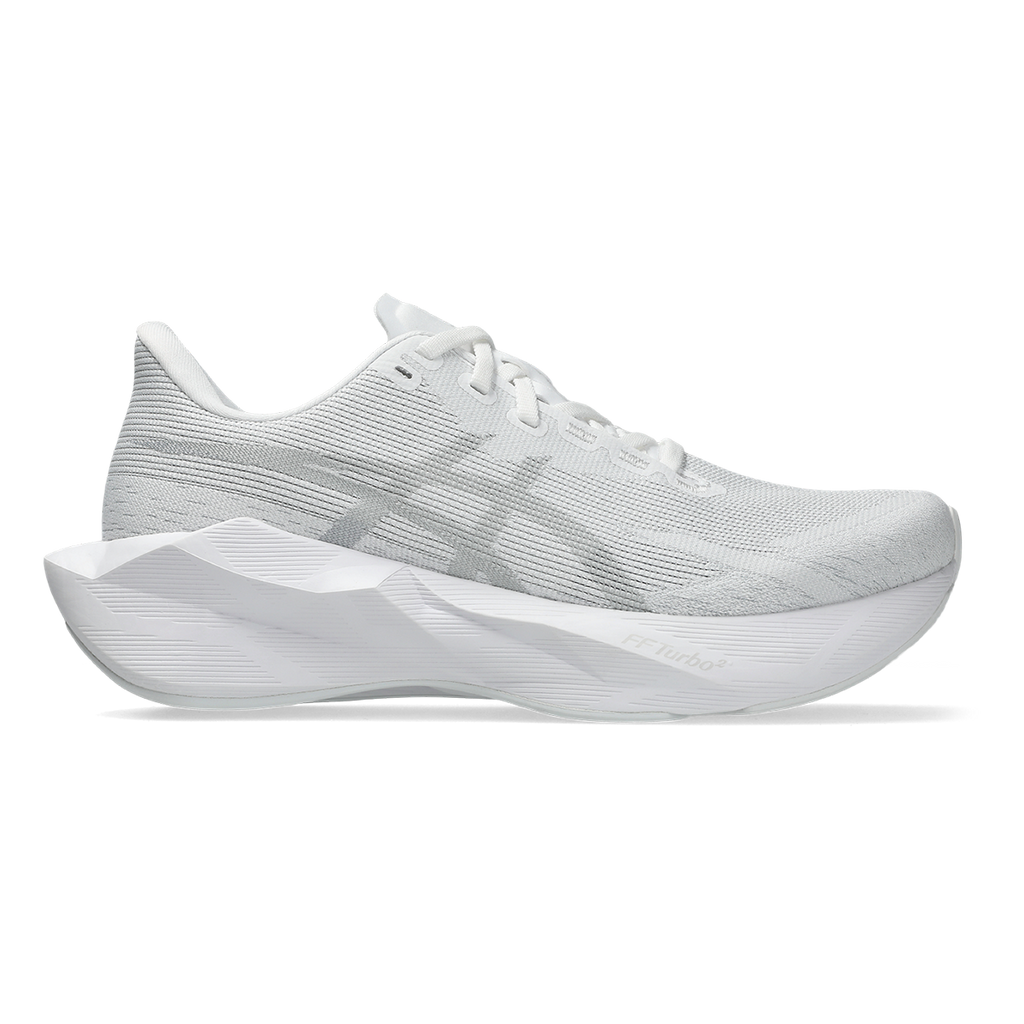 Asics Novablast 6 — White - Murasaki — Size D — Width 5.5 — Detail View