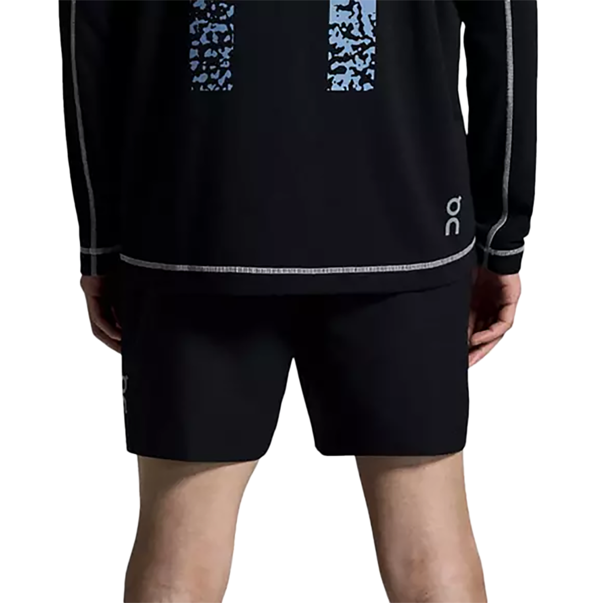 ON 5" Core Shorts — Black — Size XSmall — Back View